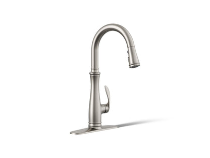 KOHLER K-560 Bellera Pull-down kitchen sink faucet with three-function sprayhead