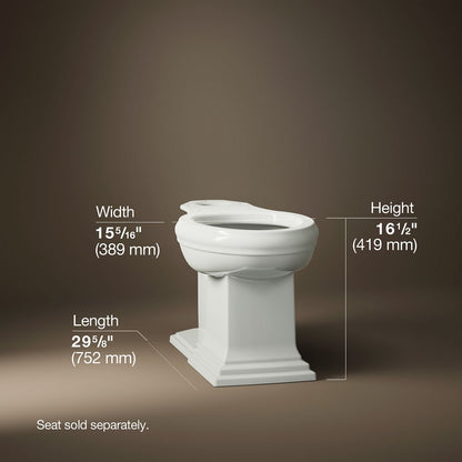 KOHLER K-5626 Memoirs Elongated bowl with concealed trapway