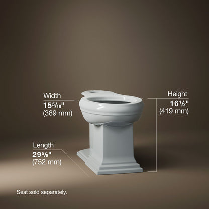 KOHLER K-5626 Memoirs Elongated bowl with concealed trapway