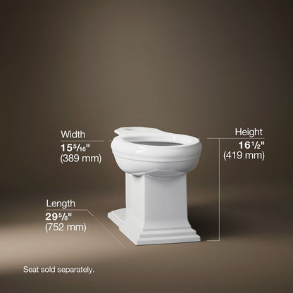 KOHLER K-5626 Memoirs Elongated bowl with concealed trapway