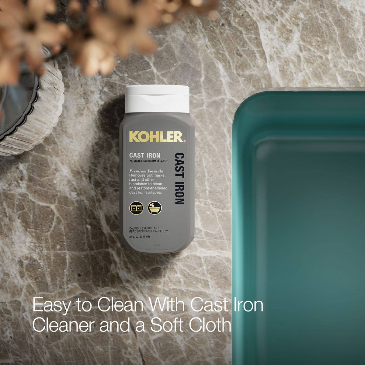 KOHLER K-5707 Iron/Tones 33" top-/undermount single-bowl kitchen sink
