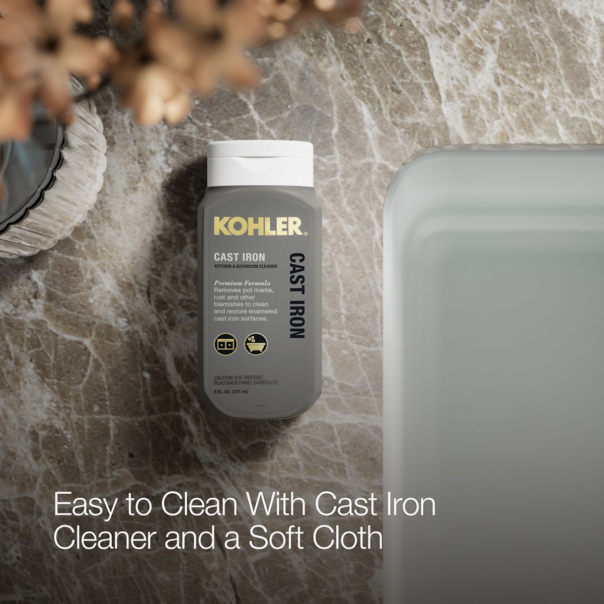 KOHLER K-5708 Iron/Tones 27" top-/undermount single-bowl kitchen sink
