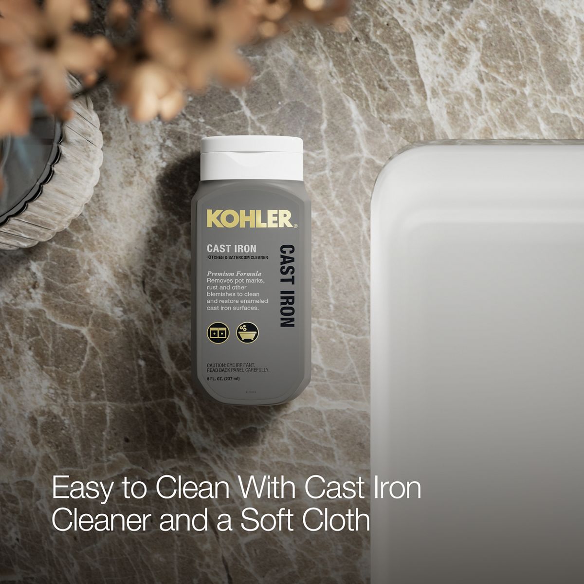 KOHLER K-5708 Iron/Tones 27" top-/undermount single-bowl kitchen sink