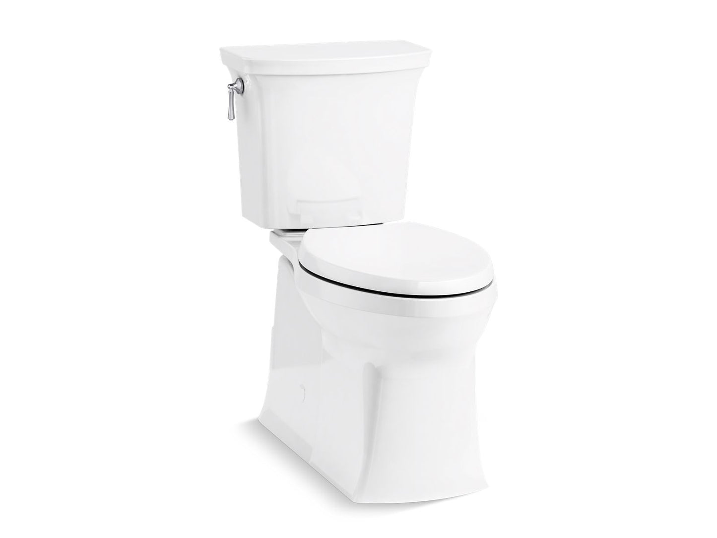 KOHLER K-5709 Corbelle ComForteeight ContinuousClean Two-piece elongated 1.28 gpf chair height toilet with ContinuousClean Technology