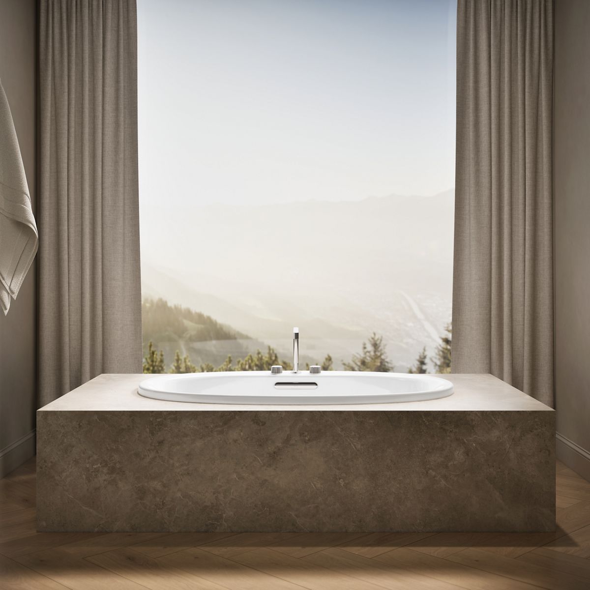 KOHLER K-5713 Underscore 59-3/4" x 35-3/4" drop-in bath