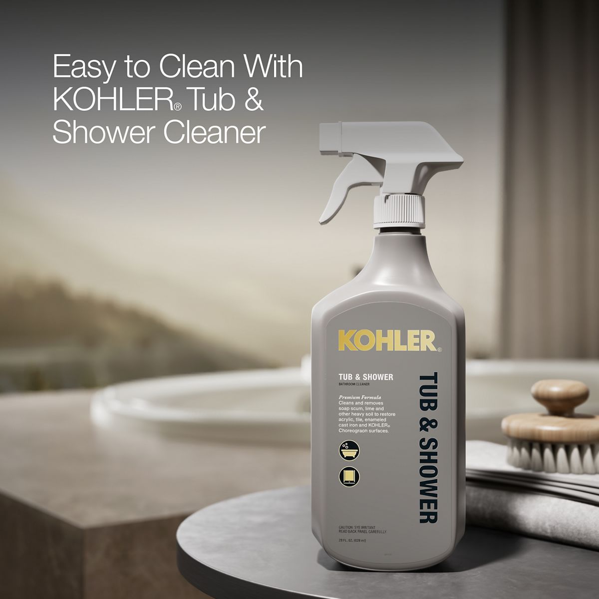 KOHLER K-5713-W1 Underscore 59-3/4" x 35-3/4" drop-in bath with Bask heated surface