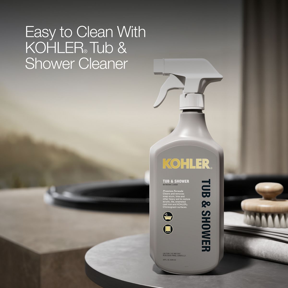 KOHLER K-5713-W1 Underscore 59-3/4" x 35-3/4" drop-in bath with Bask heated surface