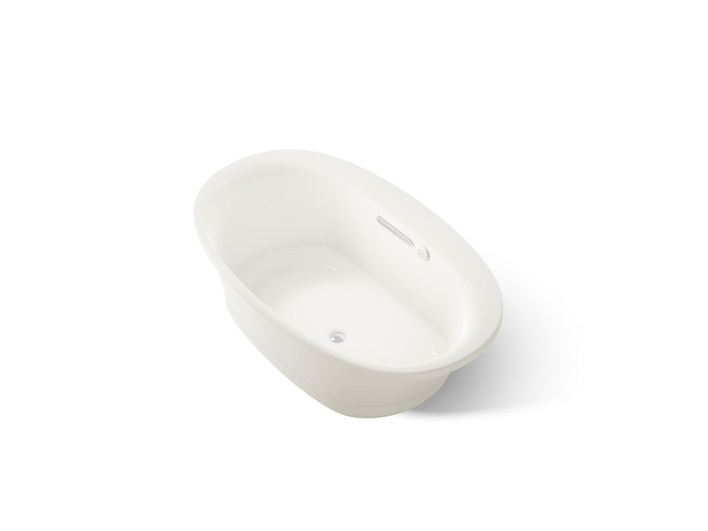 KOHLER K-5714-GHW Underscore 59-3/4" x 35-3/4" drop-in Heated BubbleMassage air bath with Bask heated surface