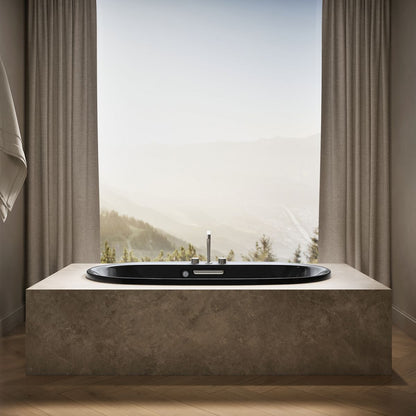 KOHLER K-5715-W1 Underscore 65-1/2" x 35-3/4" drop-in bath with Bask heated surface
