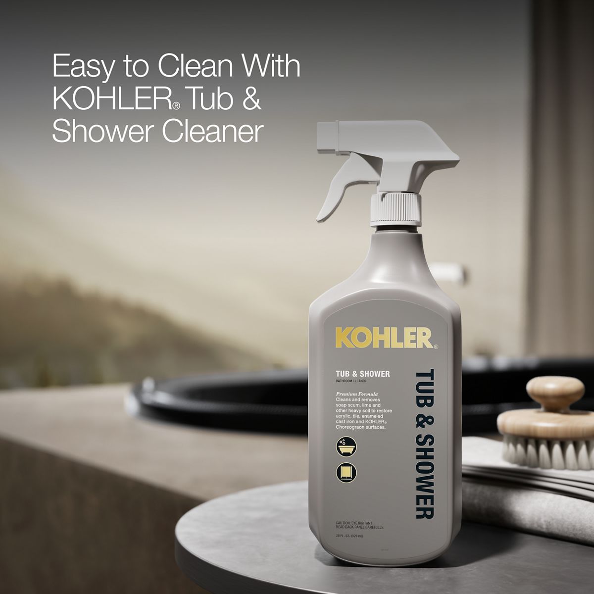 KOHLER K-5715-W1 Underscore 65-1/2" x 35-3/4" drop-in bath with Bask heated surface