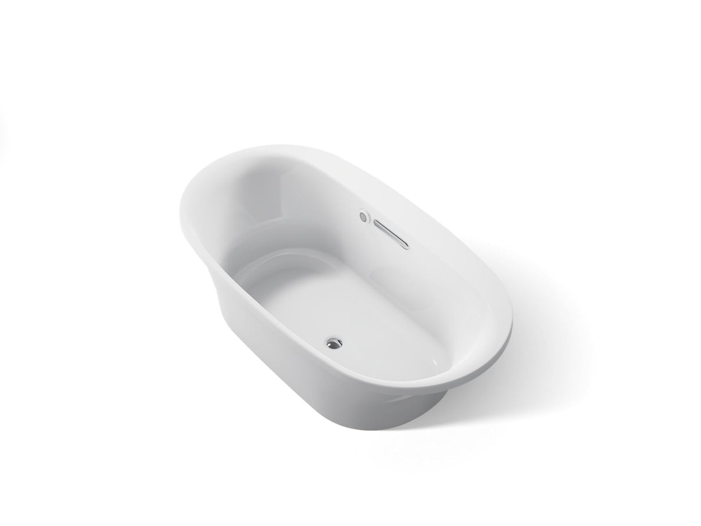 KOHLER K-5715-W1 Underscore 65-1/2" x 35-3/4" drop-in bath with Bask heated surface