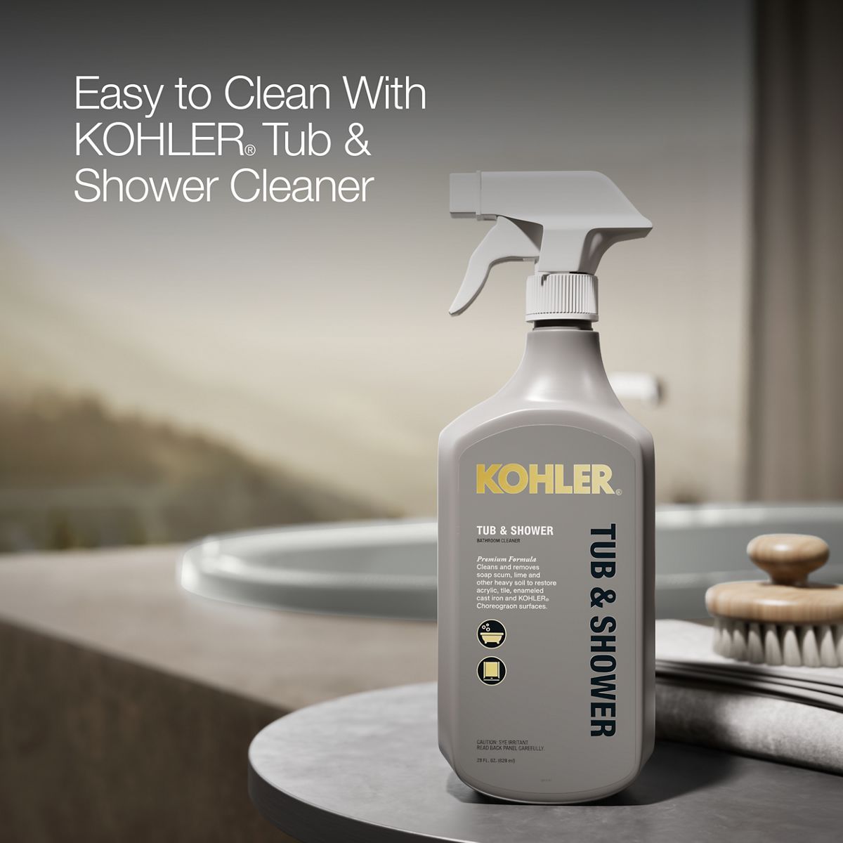 KOHLER K-5715-W1 Underscore 65-1/2" x 35-3/4" drop-in bath with Bask heated surface