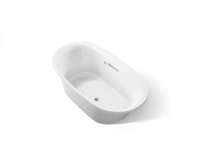 KOHLER K-5715-W1 Underscore 65-1/2" x 35-3/4" drop-in bath with Bask heated surface