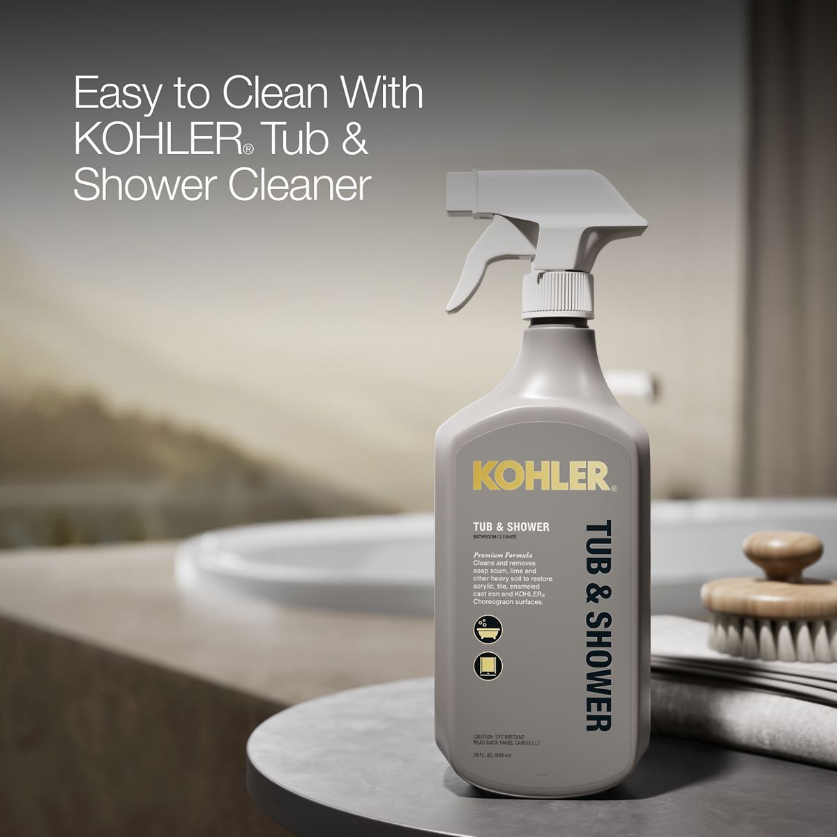 KOHLER K-5715-W1 Underscore 65-1/2" x 35-3/4" drop-in bath with Bask heated surface