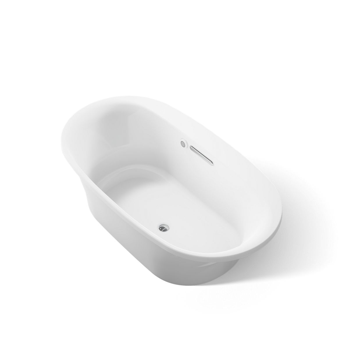 KOHLER K-5715-W1 Underscore 65-1/2" x 35-3/4" drop-in bath with Bask heated surface