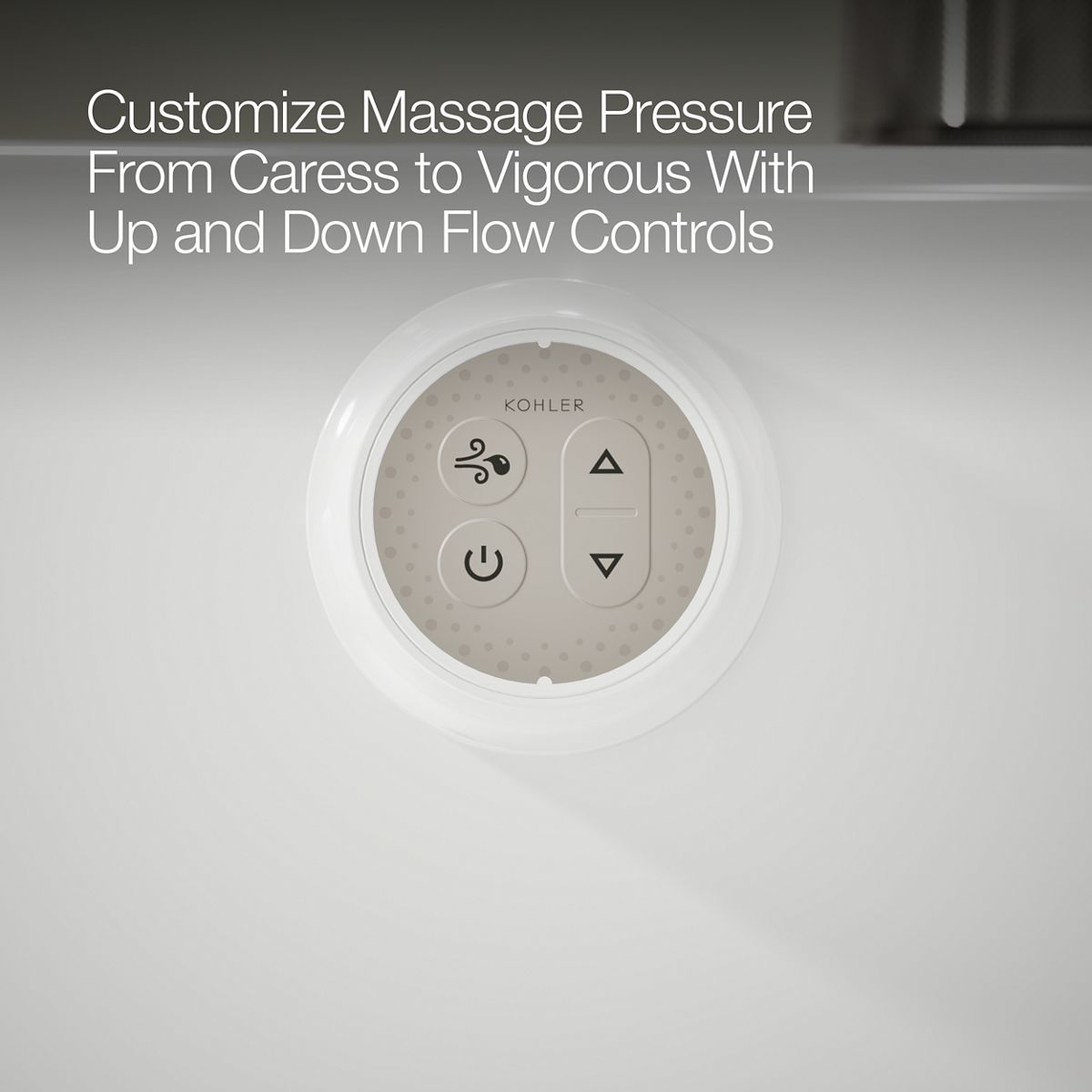 KOHLER K-5716-GHW Underscore 66" x 36" drop-in Heated BubbleMassage air bath with Bask heated surface