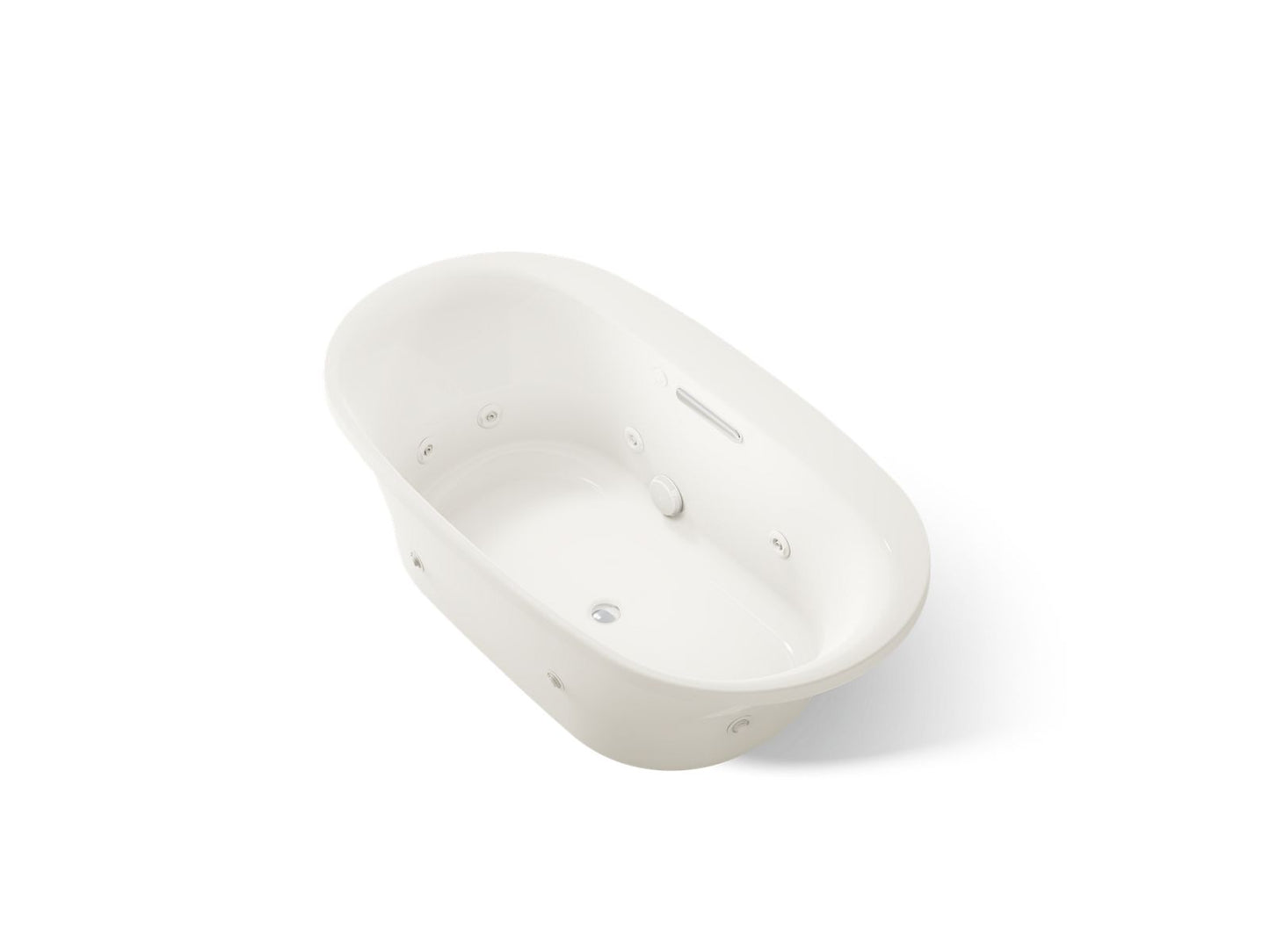 KOHLER K-5716-JH Underscore 66" x 36" drop-in heated whirlpool bath