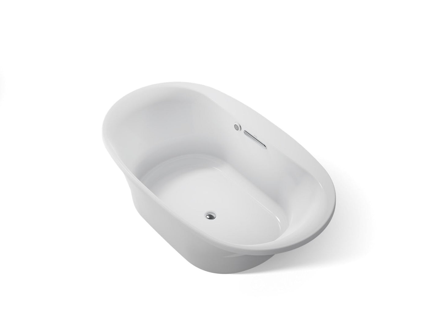 KOHLER K-5717-W1 Underscore 71-1/2" x 41-1/2" drop-in bath with Bask heated surface