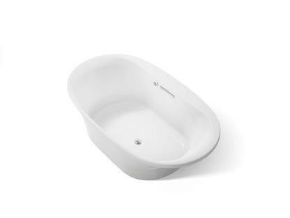 KOHLER K-5717-W1 Underscore 71-1/2" x 41-1/2" drop-in bath with Bask heated surface