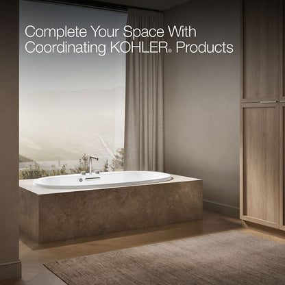 KOHLER K-5717-W1 Underscore 71-1/2" x 41-1/2" drop-in bath with Bask heated surface