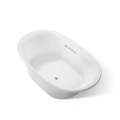 KOHLER K-5717-W1 Underscore 71-1/2" x 41-1/2" drop-in bath with Bask heated surface