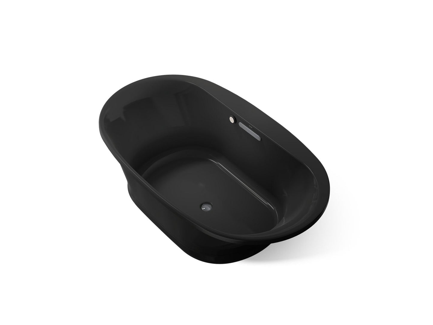 KOHLER K-5718-GHW Underscore 71-1/2" x 41-1/2" drop-in Heated BubbleMassage air bath with Bask heated surface