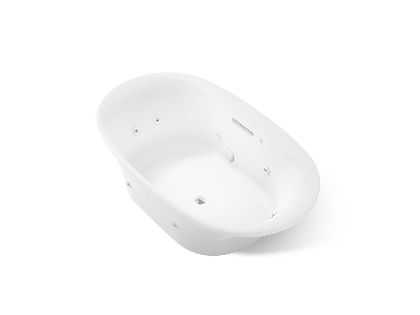 KOHLER K-5718-JH Underscore 72" x 42" drop-in heated whirlpool bath