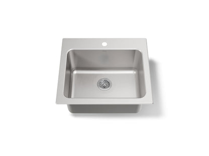 KOHLER K-5798-1 Ballad 25" top-mount single-bowl utility sink