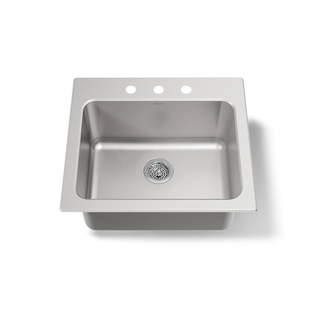KOHLER K-5798-3 Ballad 25" top-mount single-bowl utility sink
