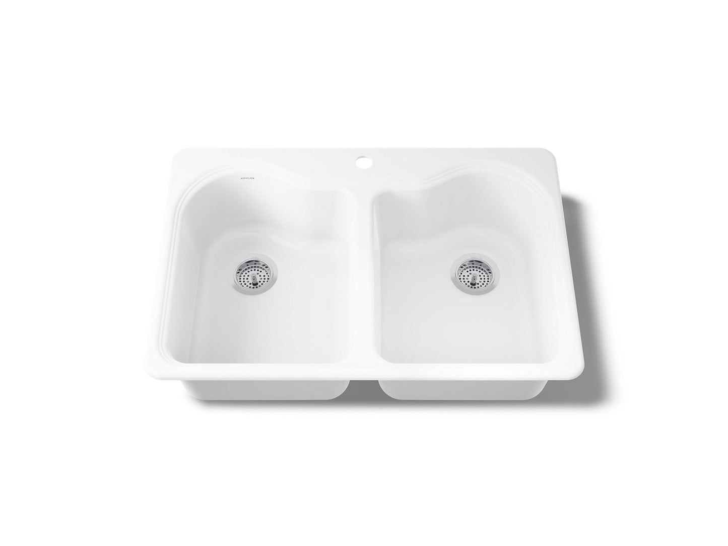 KOHLER Hartland 33" top-mount double-bowl kitchen sink