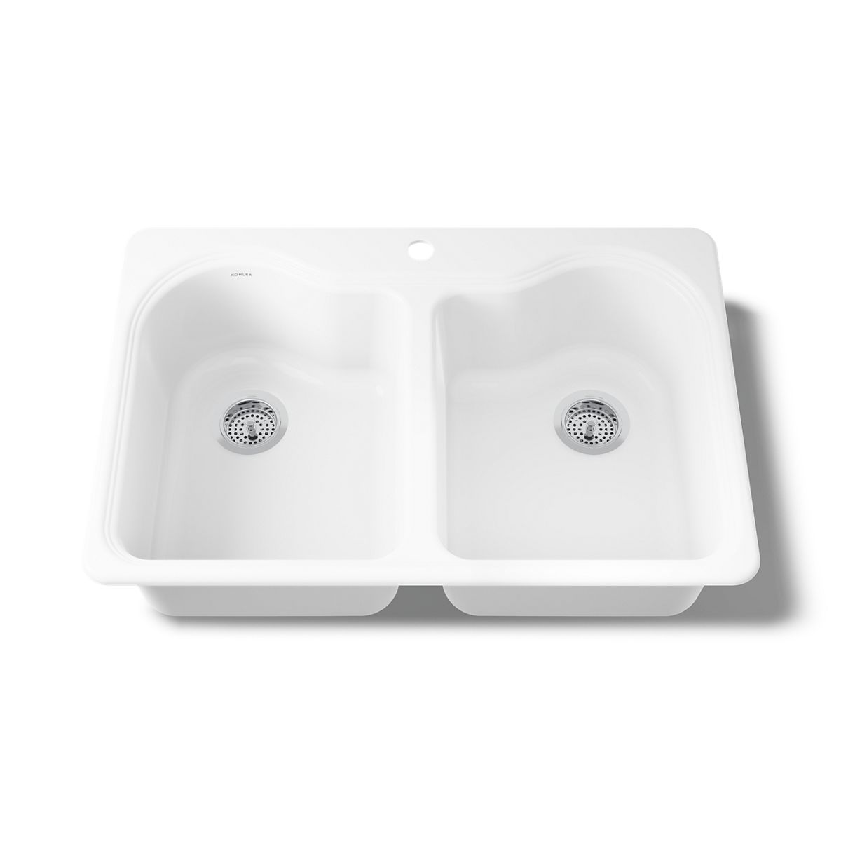 KOHLER Hartland 33" top-mount double-bowl kitchen sink