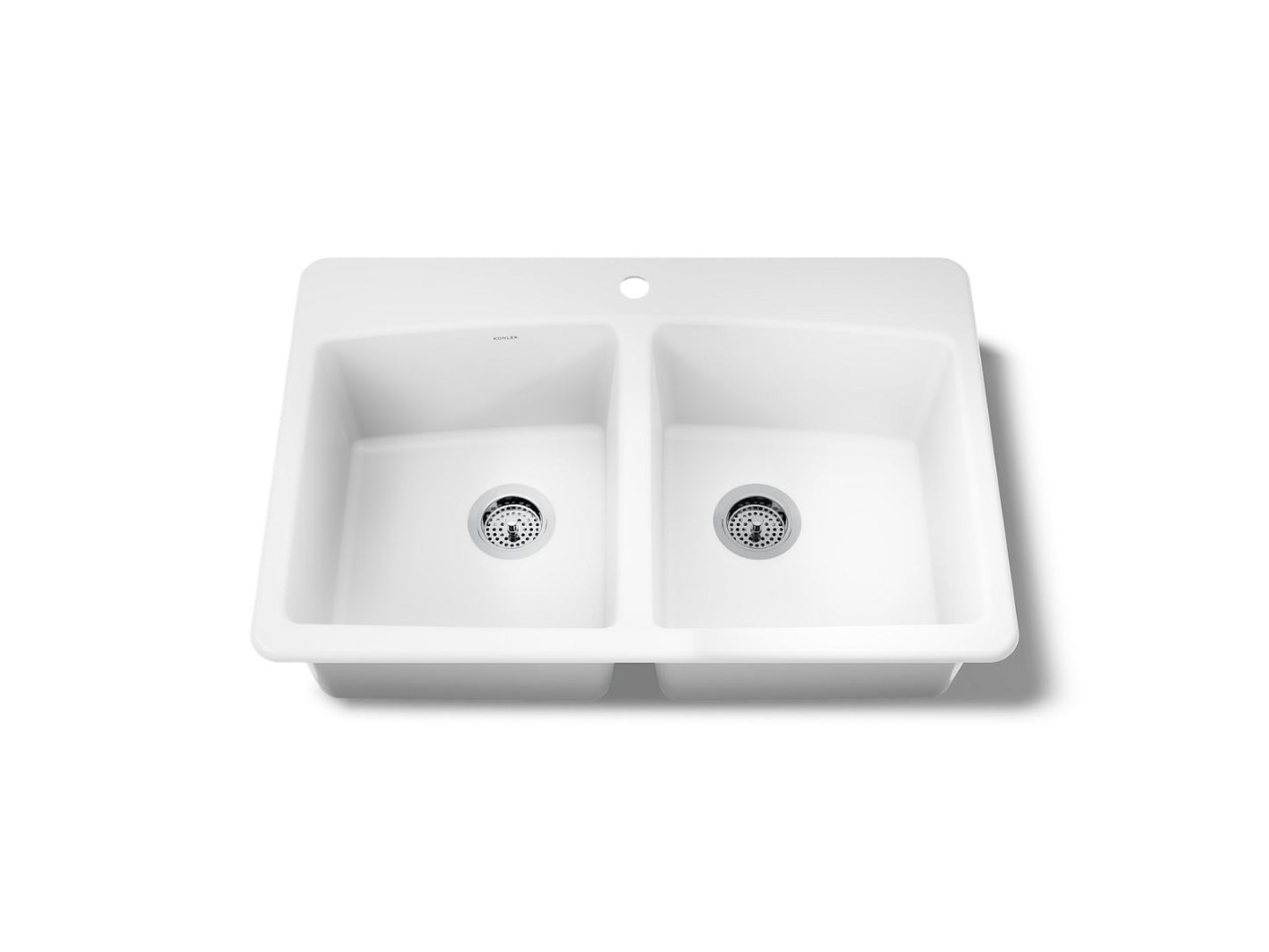 KOHLER K-5846-1 Brookfield 33" top-mount double-bowl kitchen sink