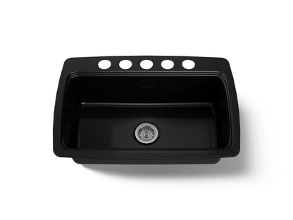 KOHLER K-5864-5U Cape Dory 33" undermount single-bowl kitchen sink