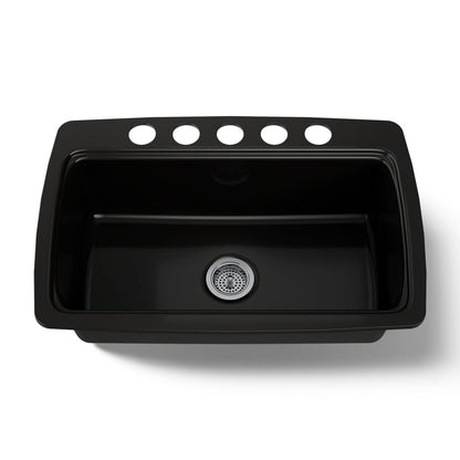 KOHLER K-5864-5U Cape Dory 33" undermount single-bowl kitchen sink