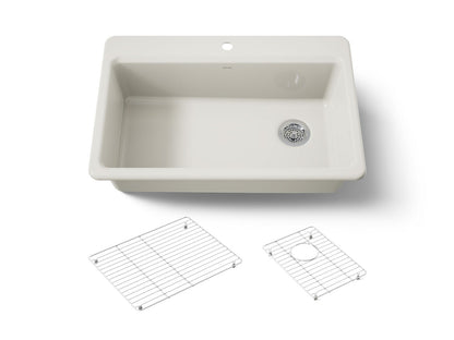 KOHLER Riverby 33" top-mount single-bowl kitchen sink