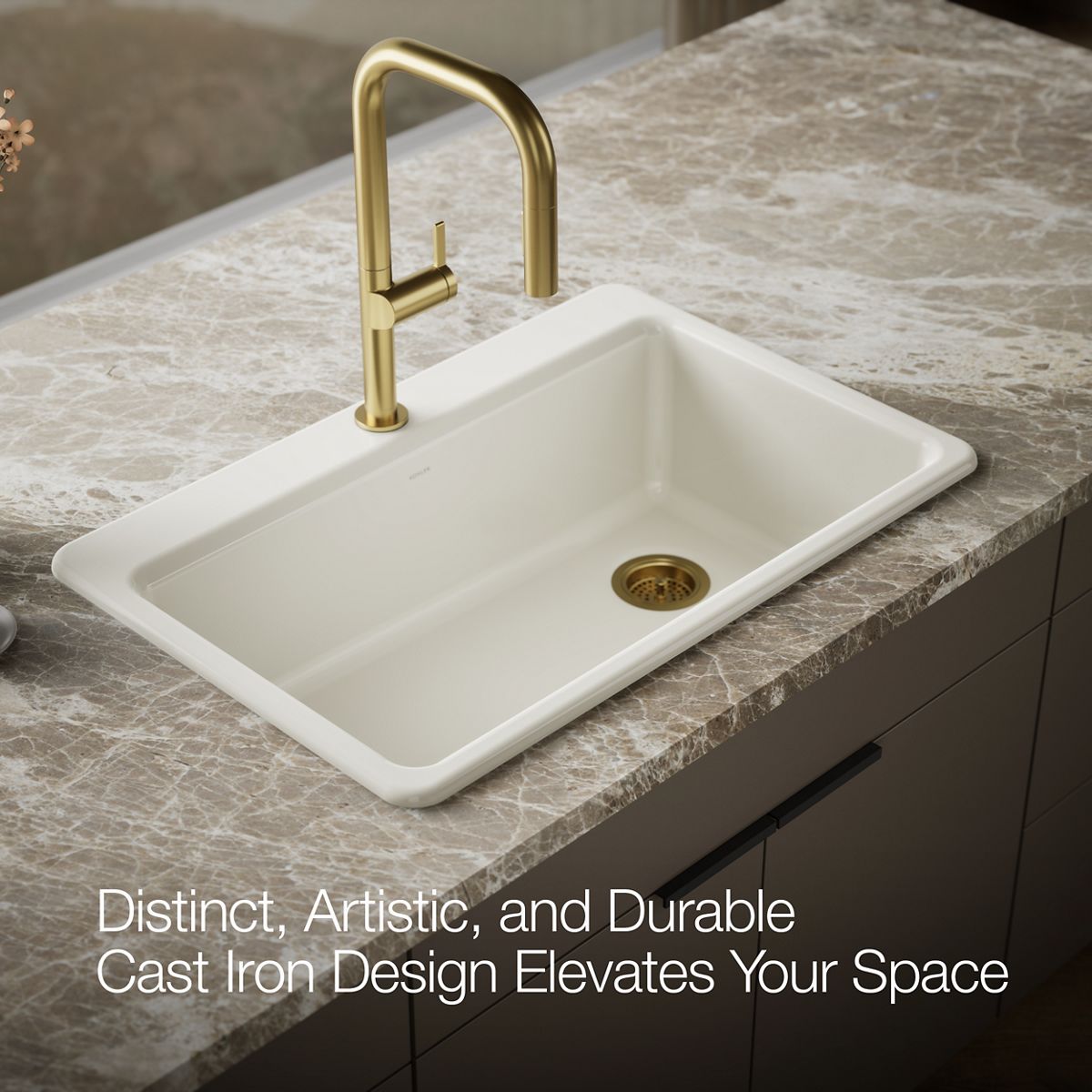 KOHLER Riverby 33" top-mount single-bowl kitchen sink