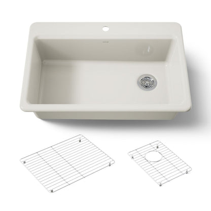 KOHLER Riverby 33" top-mount single-bowl kitchen sink