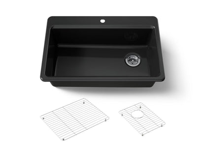 KOHLER Riverby 33" top-mount single-bowl kitchen sink