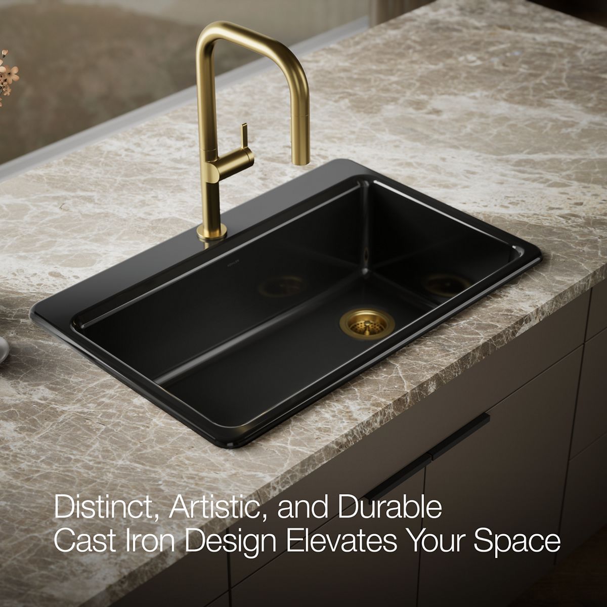 KOHLER Riverby 33" top-mount single-bowl kitchen sink