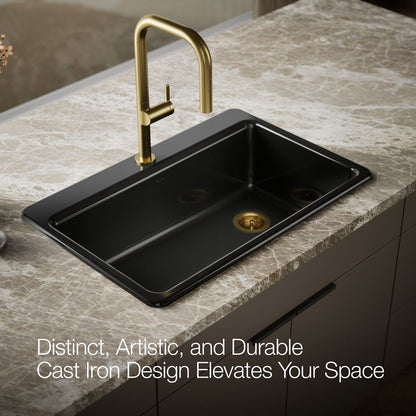 KOHLER Riverby 33" top-mount single-bowl kitchen sink