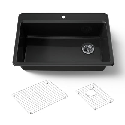 KOHLER Riverby 33" top-mount single-bowl kitchen sink
