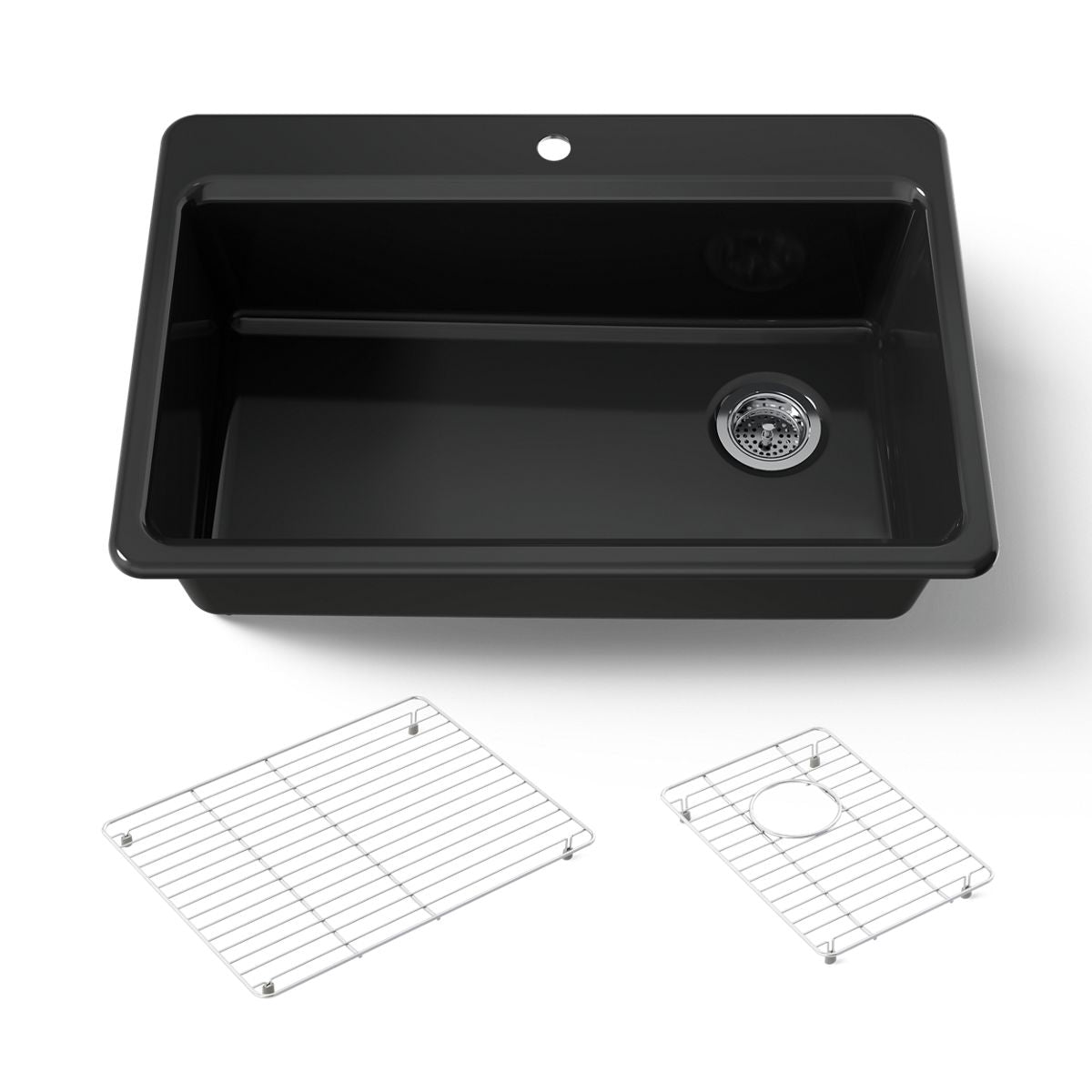 KOHLER Riverby 33" top-mount single-bowl kitchen sink