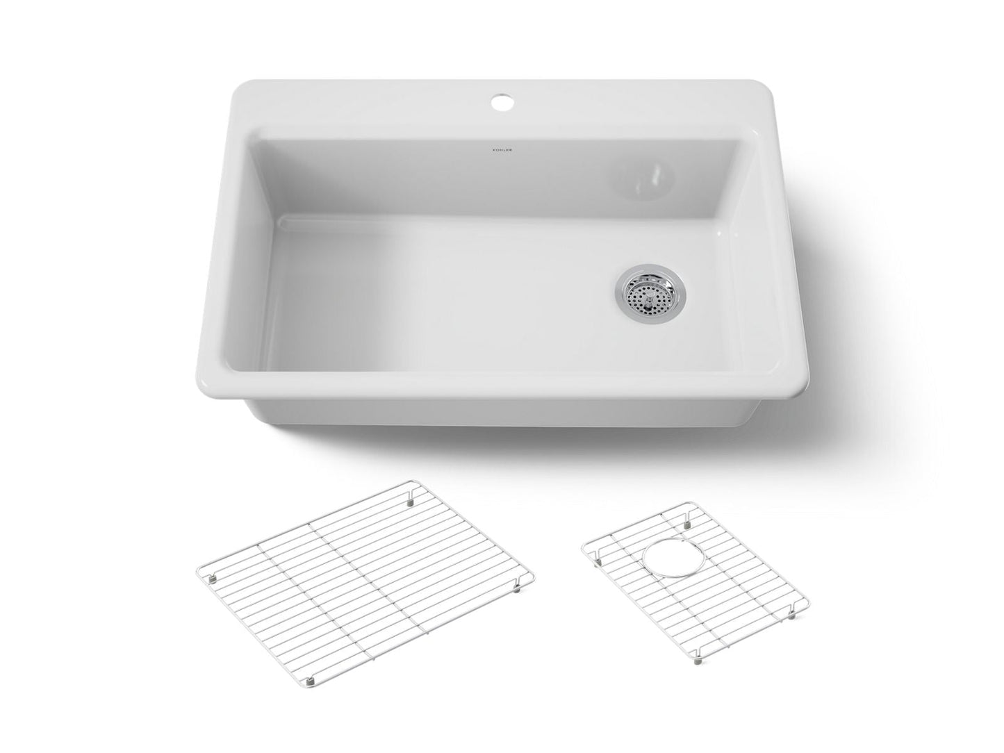 KOHLER Riverby 33" top-mount single-bowl kitchen sink