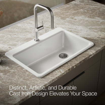 KOHLER Riverby 33" top-mount single-bowl kitchen sink