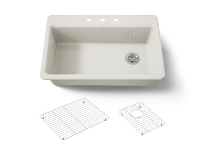 KOHLER Riverby 33" top-mount single-bowl kitchen sink