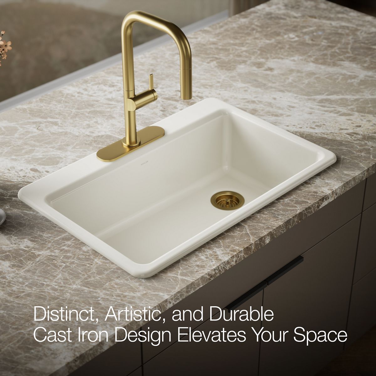 KOHLER Riverby 33" top-mount single-bowl kitchen sink