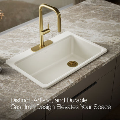 KOHLER Riverby 33" top-mount single-bowl kitchen sink