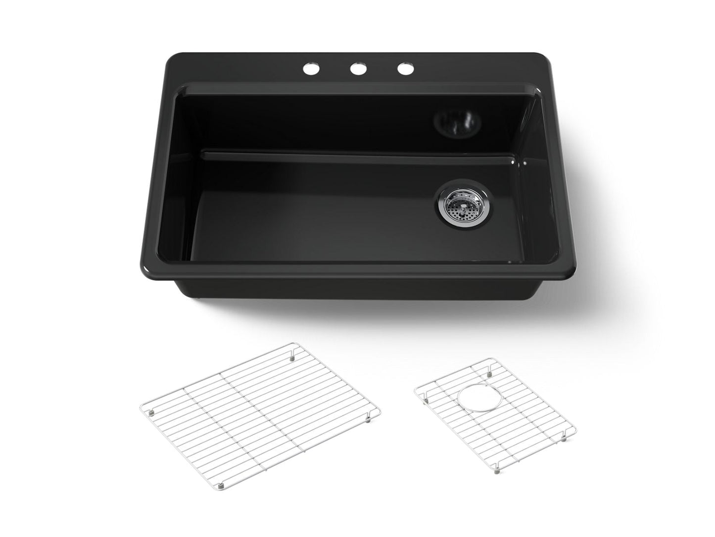 KOHLER Riverby 33" top-mount single-bowl kitchen sink