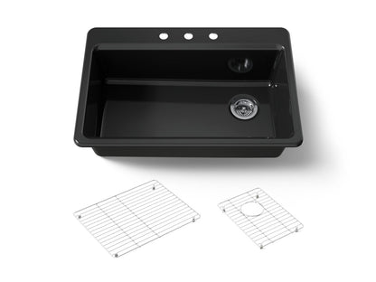 KOHLER Riverby 33" top-mount single-bowl kitchen sink