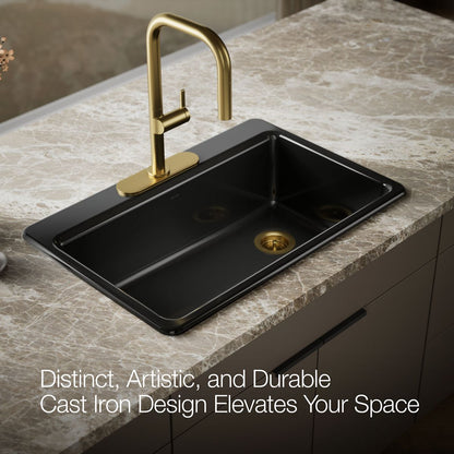 KOHLER Riverby 33" top-mount single-bowl kitchen sink